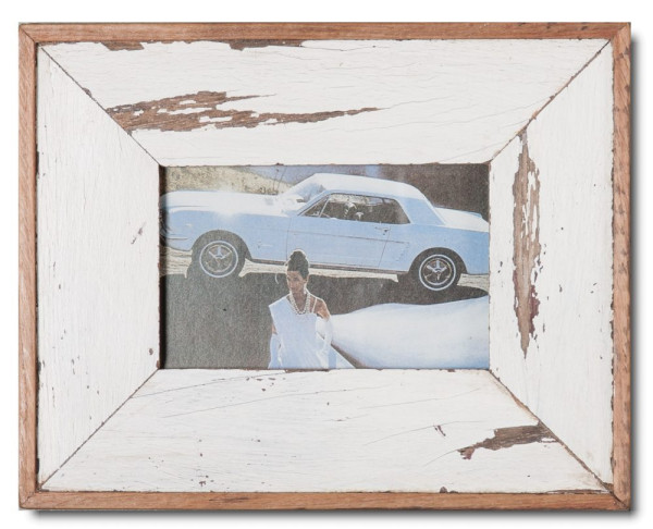 Marco de fotos pequeño de madera reciclada para el tamaño de la imagen 14,8 x 10,5 cm de Ciudad del Cabo